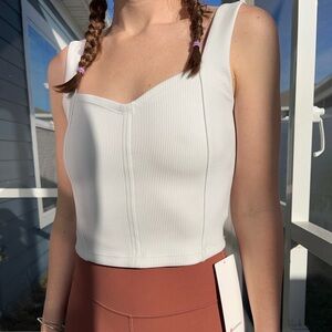 NWT Lululemon white tank